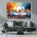 Abstract Watercolor The Last Supper Wall Art