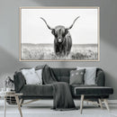 Highland Cow Canvas Wall Art – Majestic Beauty in Black and by MyGreatCanvas | Canvas Wall Art Prints | Photo Prints & Wall Decor