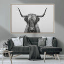 Farmhouse Longhorn Wall Art Canvas Print, Longhorn Texas by MyGreatCanvas | Canvas Wall Art Prints | Photo Prints & Wall Decor