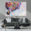 Don't Look Up Movie Canvas Wall Art - Vibrant Floating House