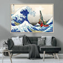 Katsushika Hokusai Kanagawa Giant Wave Wall Art Canvas Print