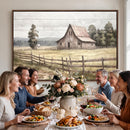 Rustic Farmhouse Barn Wall Art | 3-Panel Framed Gallery Wrap
