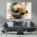 Lotus Flower Watercolor Canvas Print – A Symbol of Serenity by MyGreatCanvas | Canvas Wall Art Prints | Photo Prints & Wall Decor