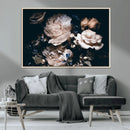 Pink Peonies Flowers Large Canvas Art Print