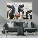 Vintage Baby and Mom Cattle Wall Art Canvas Print by MyGreatCanvas | Canvas Wall Art Prints | Photo Prints & Wall Decor