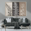 Minimalist Botanical Wall Art Canvas Print, Framed and Ready