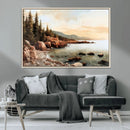 Serene Coastal View of Acadia National Park Wall Art -