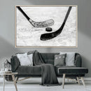 Winter Ice Hockey Sport Canvas Wall Art Print - Hockey Wall by MyGreatCanvas | Canvas Wall Art Prints | Photo Prints & Wall Decor