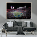 Ben Hill Griffin Stadium Night Game Triple Canvas Wall Art -