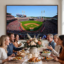 Cincinnati Reds Baseball Canvas Print - American Ball