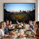 PNC Park Evening Game Triple Canvas Wall Art - Pittsburgh