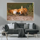 Sleeping Fox Wall Art Canvas Print, Farmhouse Wall Decor and by MyGreatCanvas | Canvas Wall Art Prints | Photo Prints & Wall Decor