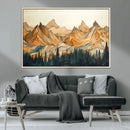 Rustic Wood Mountain Wall Art Print | Triptych Giclee Print by MyGreatCanvas | Canvas Wall Art Prints | Photo Prints & Wall Decor
