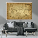 Vintage Game of Thrones Map Wall Art | Westeros and Essos