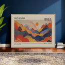 Yayoi Kusama Landscape Canvas Print, Vibrant Floral Mountain by MyGreatCanvas | Canvas Wall Art Prints | Photo Prints & Wall Decor