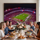 Bryant-Denny Stadium Night Game Triple Canvas Wall Art -