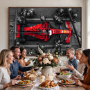 Ferrari Pit Stop Canvas Wall Art – Precision and Speed