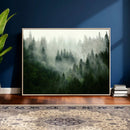 Foggy Forest Wall Art – Tranquil Green Woodland Canvas by MyGreatCanvas | Canvas Wall Art Prints | Photo Prints & Wall Decor