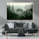 Misty Forest Wall Art – Tranquil Green Woodland Canvas by MyGreatCanvas | Canvas Wall Art Prints | Photo Prints & Wall Decor
