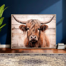 Vintage Scottish Highland Cow Cattle Art Print Farmhouse