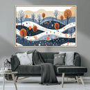 Abstract Winter Landscape Canvas Wall Art Print - Large by MyGreatCanvas | Canvas Wall Art Prints | Photo Prints & Wall Decor