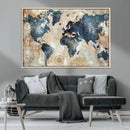 World Map Canvas Print – Framed Wall Art for Couples, by MyGreatCanvas | Canvas Wall Art Prints | Photo Prints & Wall Decor