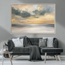 Modern Coastal Artwork with Vibrant Abstract Ocean Waves
