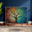 Yggdrasil Tree of Life Wall Art Print | Mosaic Style 3-Panel