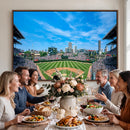 Wrigley Field Chicago Cubs Panoramic Art Multi-Piece Canvas