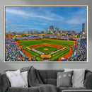 Wrigley Field Chicago Cubs Panoramic Canvas Print –