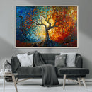 Yggdrasil Tree of Life Mosaic Stained Glass Wall Art Canvas,