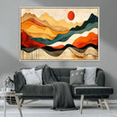 Mid Century Wall Art Print  - Abstract Woodland Print -
