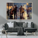 Afro Abstract Jazz Music Wall Art Canvas Print – Colorful