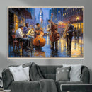 Colorful Jazz Wall Art - African American Music Canvas Print