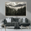 Moody Forest Wall Art – Framed Mountain Fog Canvas Artwork, by MyGreatCanvas | Canvas Wall Art Prints | Photo Prints & Wall Decor
