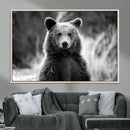 Grizzly Bear Wall Art Canvas Print – Framed Black White by MyGreatCanvas | Canvas Wall Art Prints | Photo Prints & Wall Decor