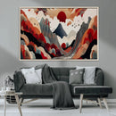 Abstract Mountain Wall Art Canvas Print – Vibrant Stylized by MyGreatCanvas | Canvas Wall Art Prints | Photo Prints & Wall Decor