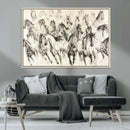 Abstract Horse Wall Art Canvas Print – Framed Horse Sketch by MyGreatCanvas | Canvas Wall Art Prints | Photo Prints & Wall Decor