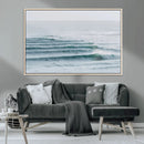 Ocean Waves Wall Art Canvas Print – Framed Surfer Lineup by MyGreatCanvas | Canvas Wall Art Prints | Photo Prints & Wall Decor