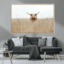Texas Longhorn Wall Art Canvas Print – Framed Lone Cattle by MyGreatCanvas | Canvas Wall Art Prints | Photo Prints & Wall Decor