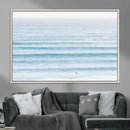 Ocean Wave Surfer Wall Art – Framed Minimal Seascape Canvas by MyGreatCanvas | Canvas Wall Art Prints | Photo Prints & Wall Decor