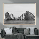 Coastal Wall Art – Framed Black White Ocean Canvas Artwork, by MyGreatCanvas | Canvas Wall Art Prints | Photo Prints & Wall Decor