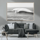 Monochrome Seascape Wall Art Canvas Print – Framed Surf Wave by MyGreatCanvas | Canvas Wall Art Prints | Photo Prints & Wall Decor