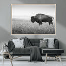 Bison Wall Art Canvas Print – Framed Rustic Wildlife Scene by MyGreatCanvas | Canvas Wall Art Prints | Photo Prints & Wall Decor