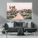 Joshua Tree Wall Art Canvas Print – Framed Desert Road Scene by MyGreatCanvas | Canvas Wall Art Prints | Photo Prints & Wall Decor