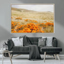 Golden Wildflowers Wall Art Canvas Print – Framed Hills by MyGreatCanvas | Canvas Wall Art Prints | Photo Prints & Wall Decor