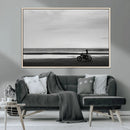 Motorcycle Beach Wall Art Canvas Print – Framed Vintage by MyGreatCanvas | Canvas Wall Art Prints | Photo Prints & Wall Decor
