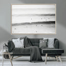 Black White Ocean Wall Art Canvas Print – Framed Coastal by MyGreatCanvas | Canvas Wall Art Prints | Photo Prints & Wall Decor