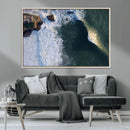 Ocean Wave Wall Art – Aerial Coastal View Canvas Artwork, by MyGreatCanvas | Canvas Wall Art Prints | Photo Prints & Wall Decor