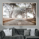 Cypress Tunnel Wall Art – Framed Misty Road Canvas Artwork, by MyGreatCanvas | Canvas Wall Art Prints | Photo Prints & Wall Decor